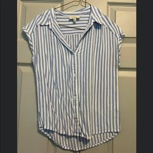 Striped small blouse